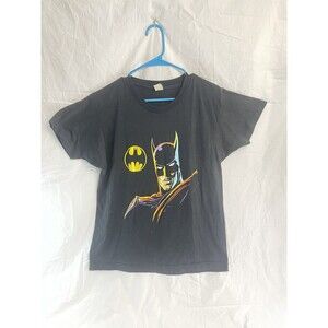 Vintage Batman 80’s 1989 Black Neon 19.5 X 25.5 large